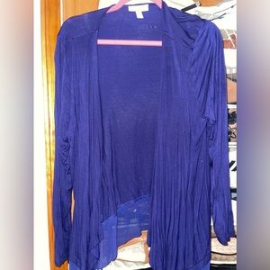 Dana Buchman blue cardigan.